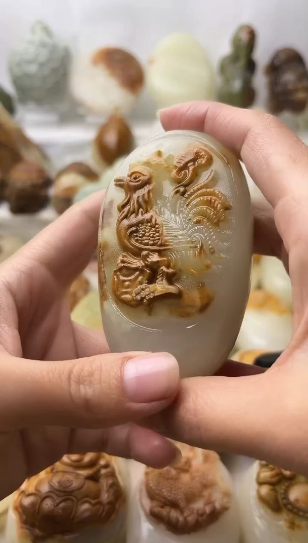 石材古青石棉纹正常不退换鸡