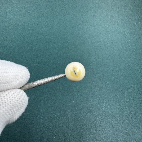 P7547天然猛犸牙猛犸单珠配饰支持鉴定假一罚四