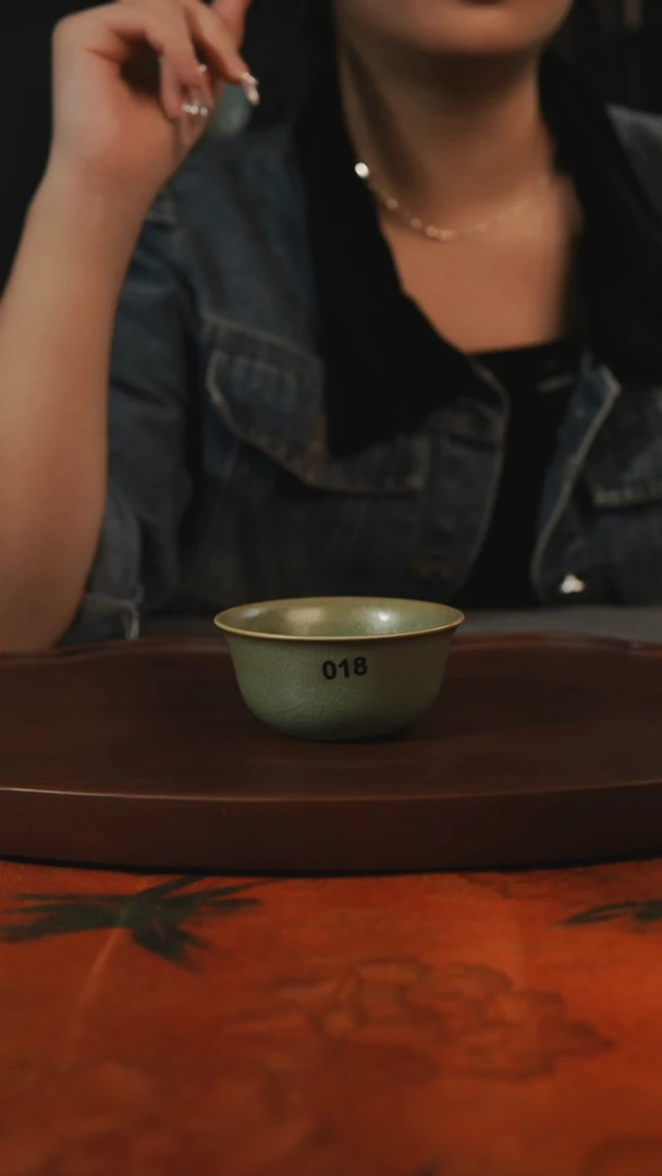 杯子018柴烧主人杯 汝州原产地原矿仿古老釉