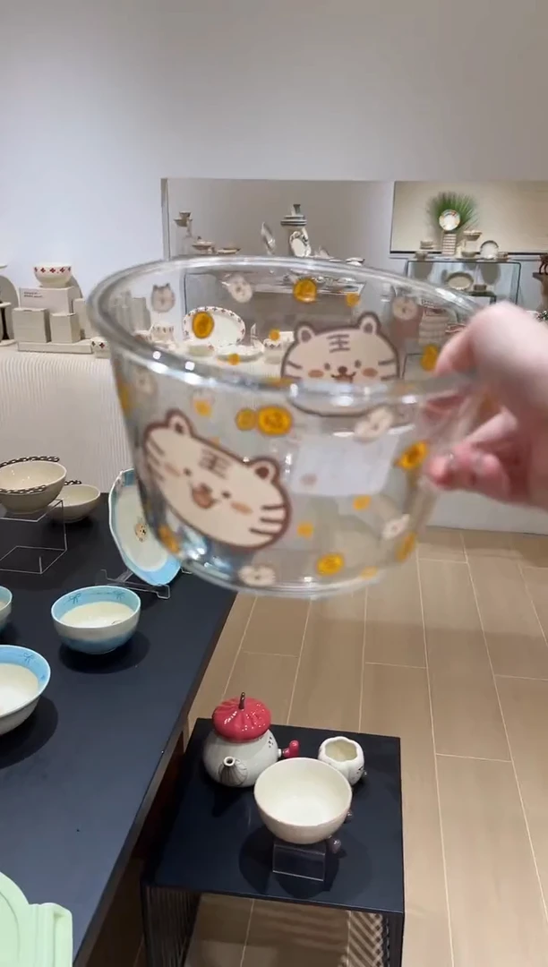 玻璃老虎的大汤碗按图片