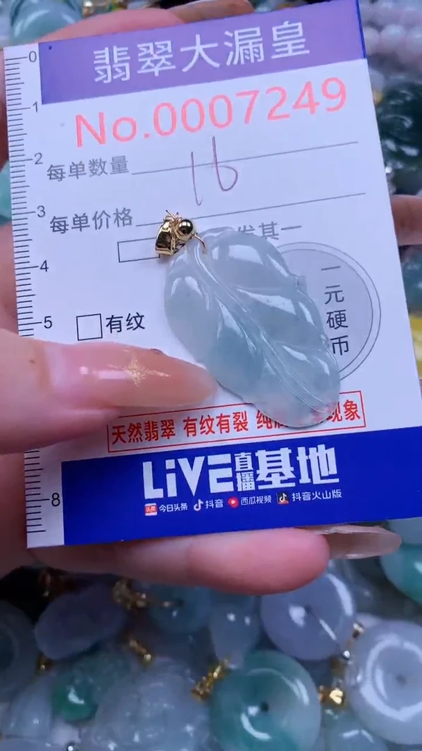 翡翠未镶嵌吊坠(不含链)7249