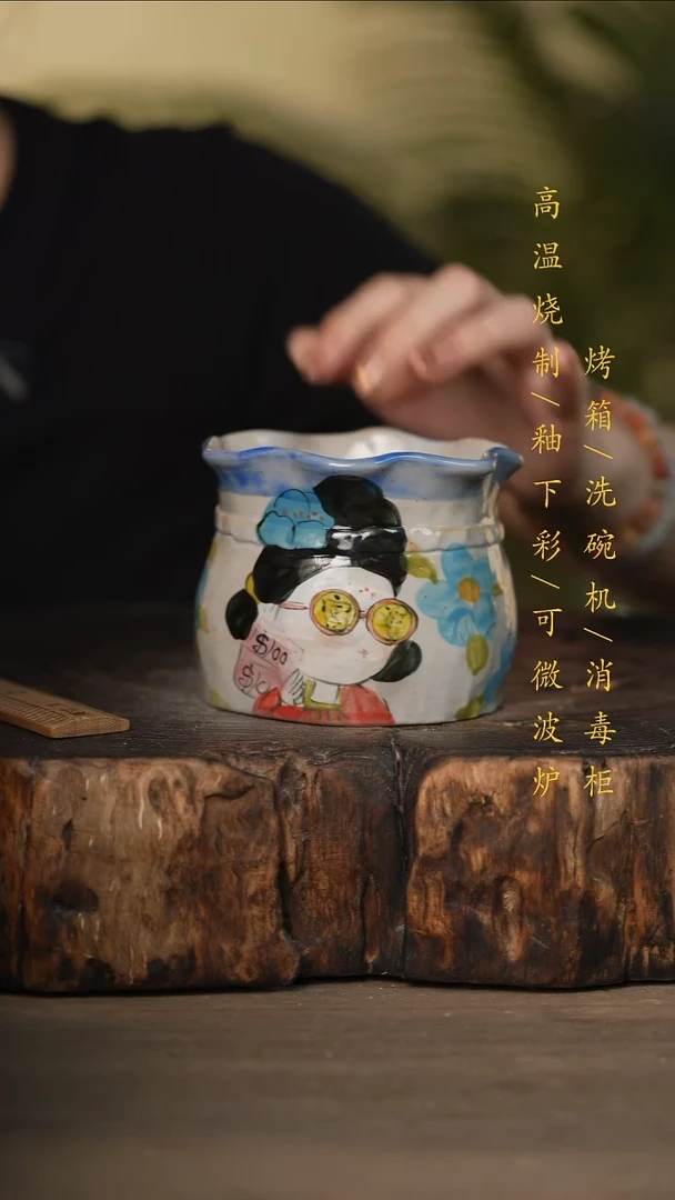 瓷片景德镇高温釉下彩可微波烤箱洗碗机