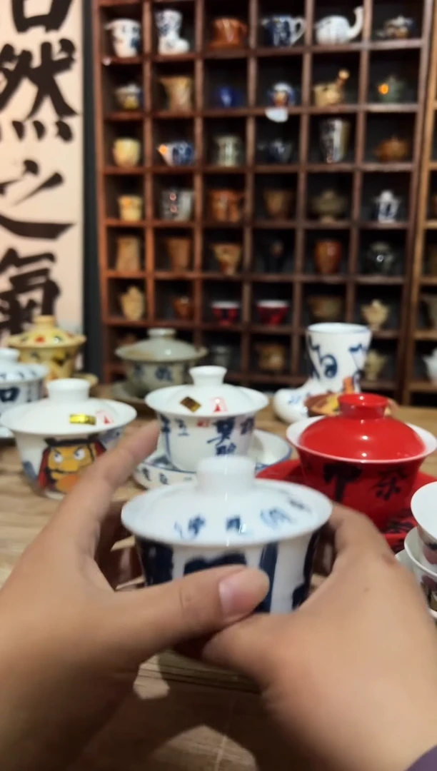 【闪购商品】观云听雨手绘茶具