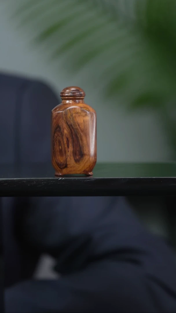 黄花梨/降香黄檀把件黄花梨 罐