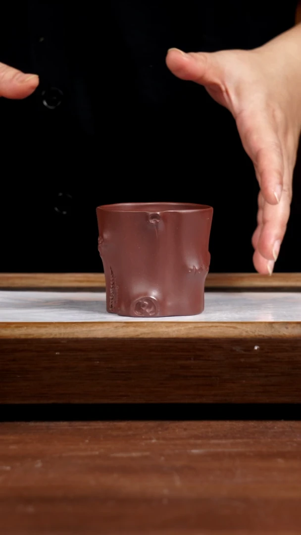 茶壶紫砂底槽青树桩杯125CC