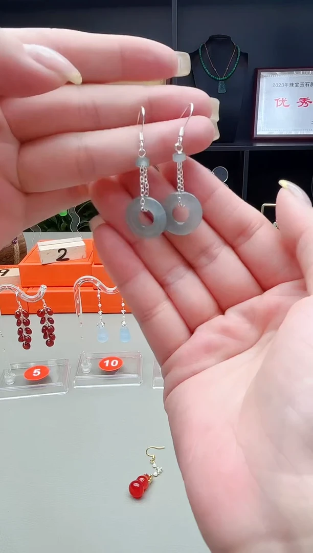 未镶嵌翡翠耳饰811