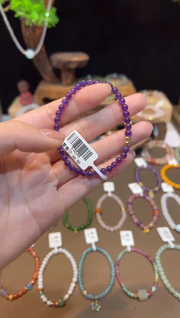 水晶手链未镶嵌手饰@@