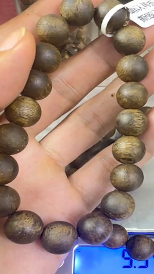 沉香手串种植绿棋1.1单圈9克