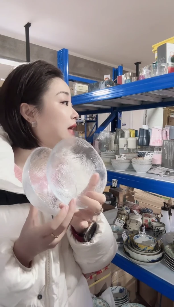 瓷片进口家用百货14CM水果钵两只C924