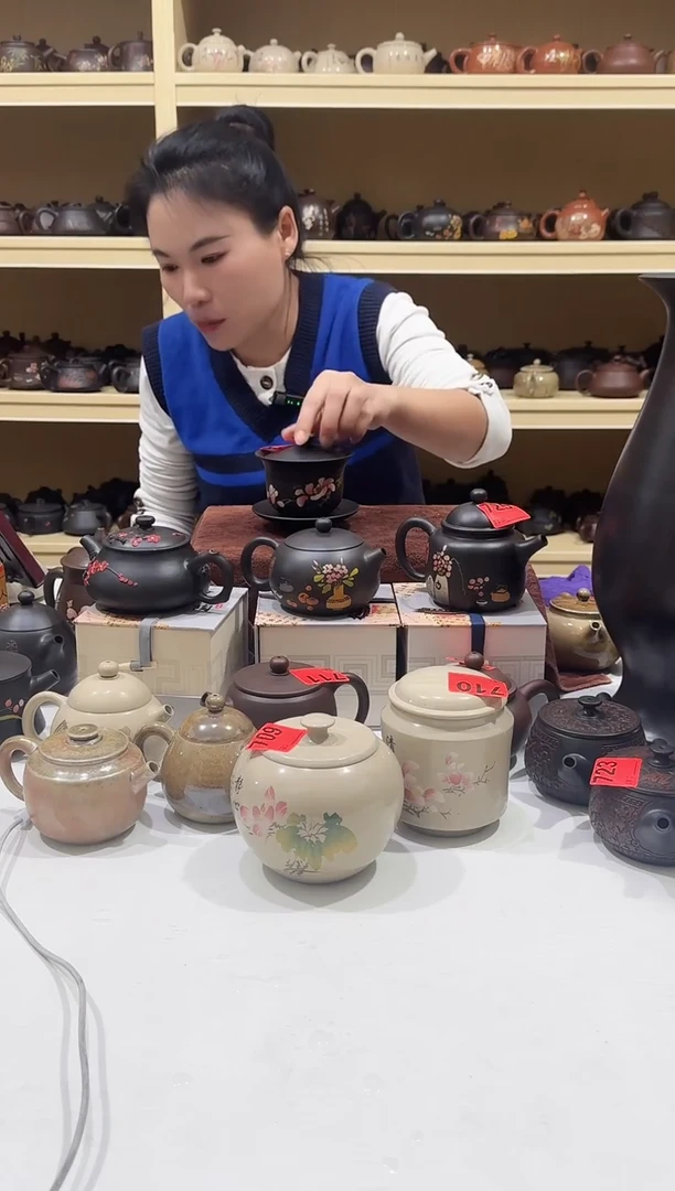 壶瑕疵三才盖碗彩填  729