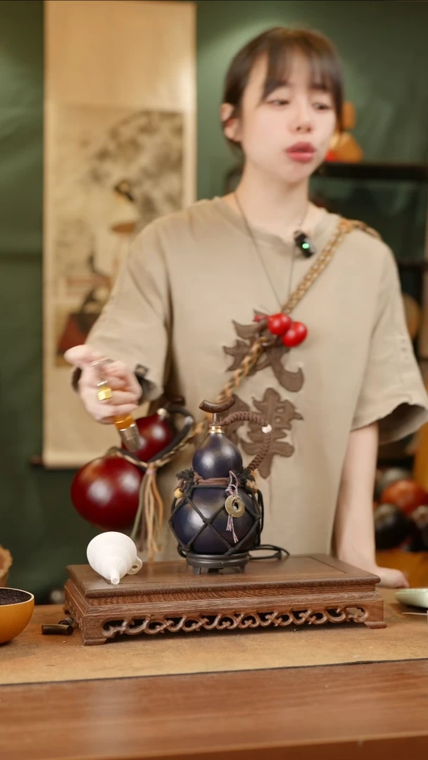 110号精品天然大漆酒葫芦一物一拍~