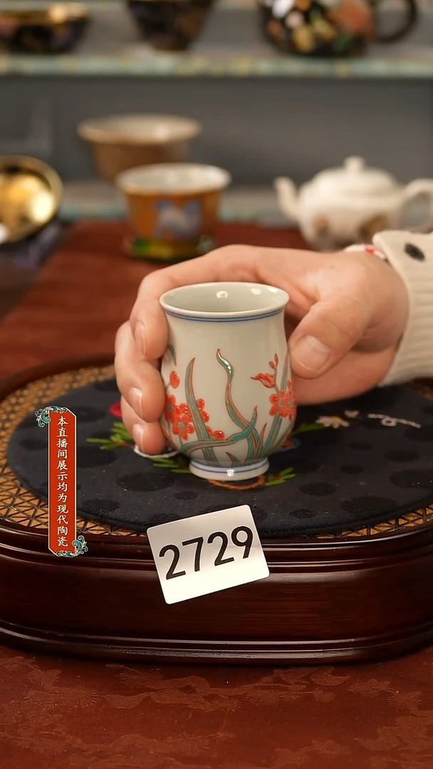 瓷片景德镇手工手绘2729