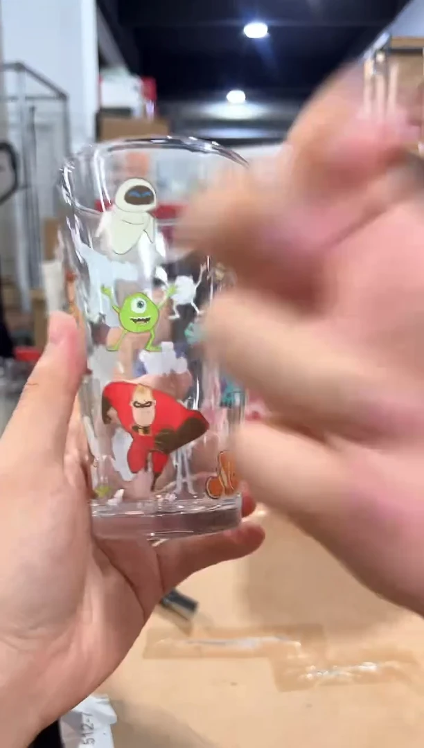 瓷片皮克斯合集玻璃水杯
