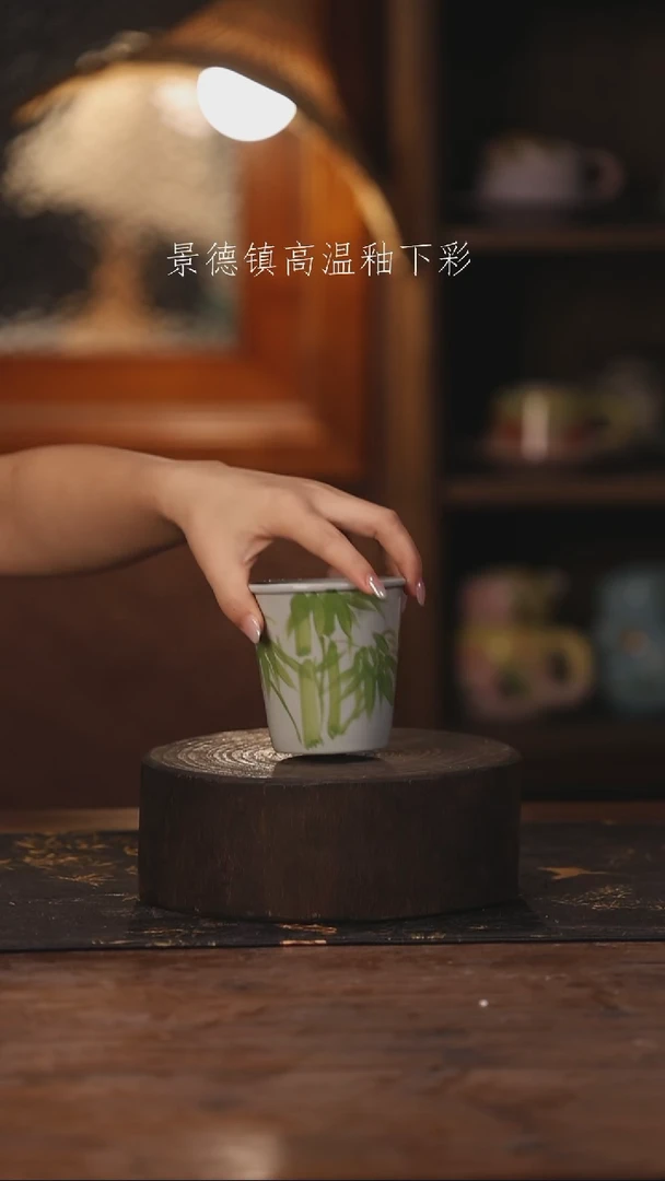 陶瓷景德镇高温釉下手绘陶瓷074