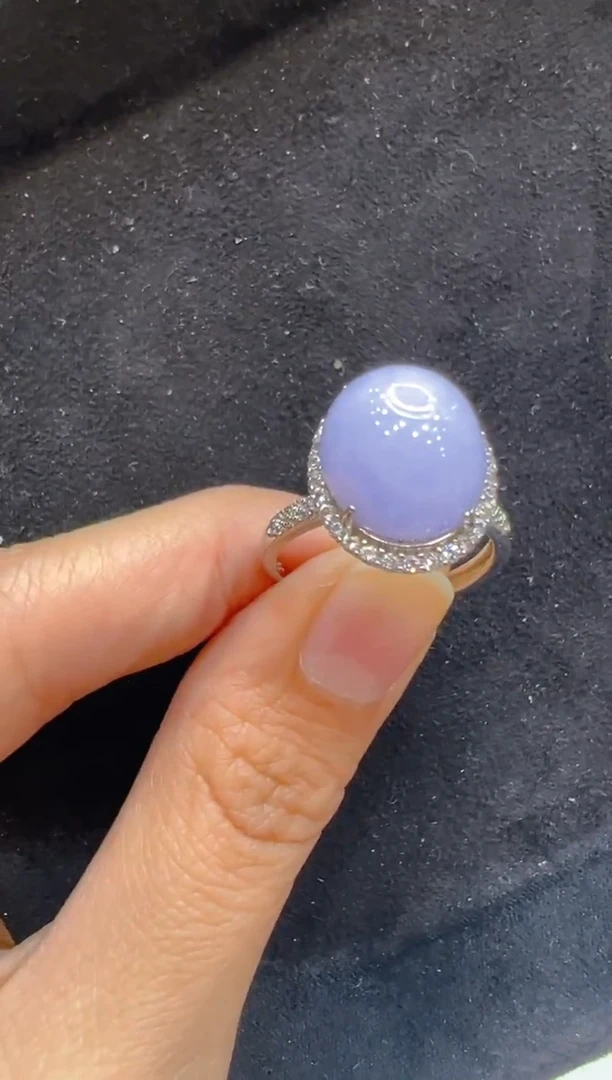 银S925镶嵌戒指翡翠多样性团购发一件