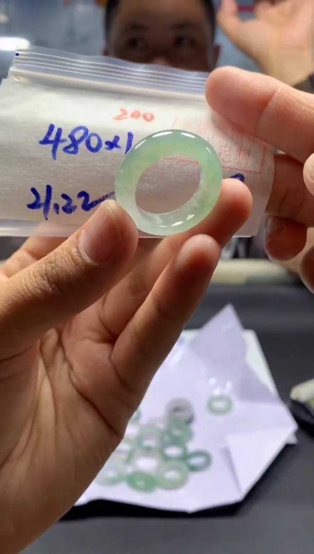 定制翡翠未镶嵌戒圈#480元-毛货需精细抛光