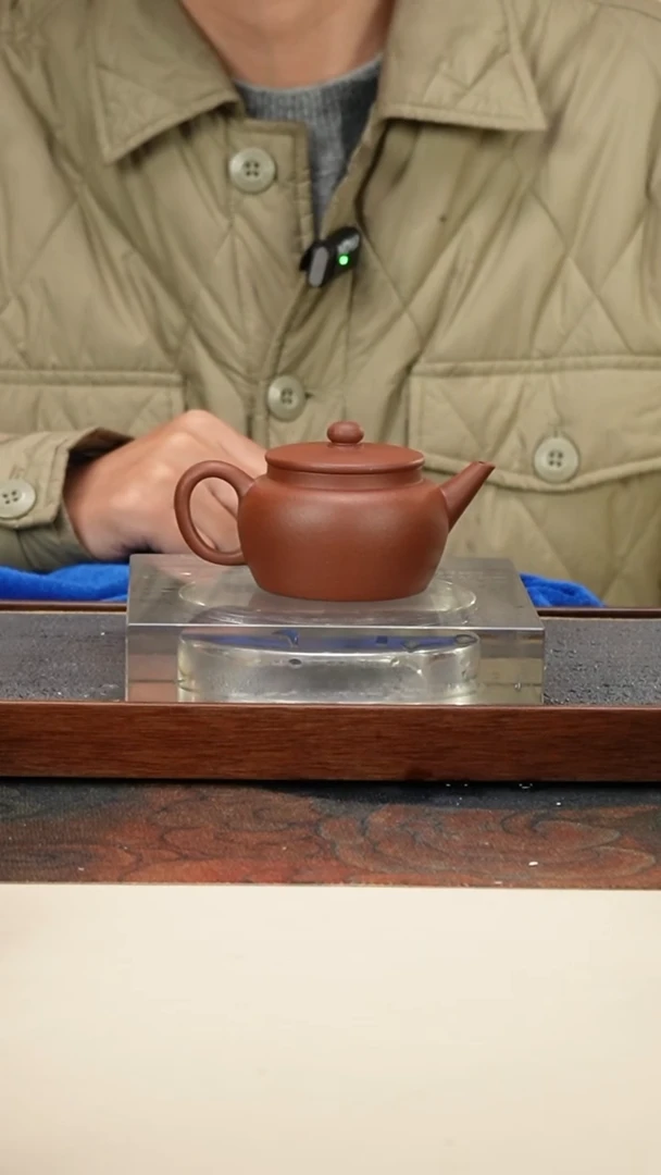 茶壶紫砂 怀古水平 头槽清紫泥 130cc 钱币孔