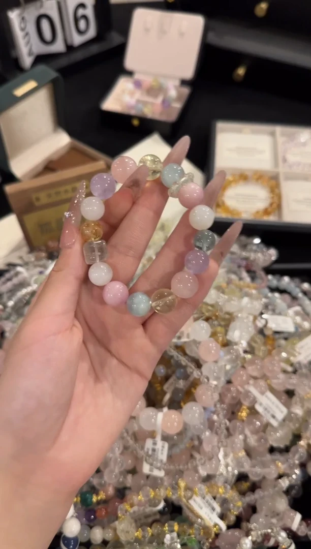 水晶手链合金多宝x2249