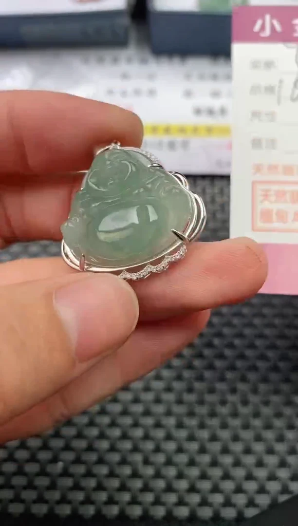 翡翠银S925镶嵌颈饰·