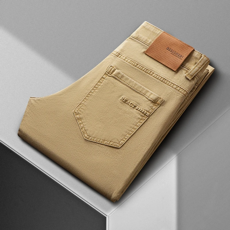 CKOUEE秋季高档男士商务直筒潮流修身弹力休闲裤