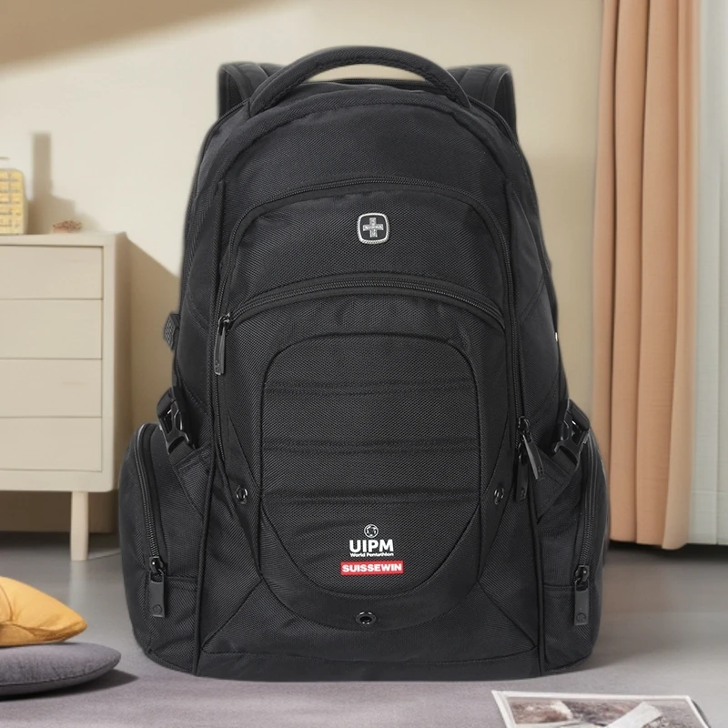 SUISSEWIN祥兴双肩包商务男士电脑包旅行包商务大容量双肩背包