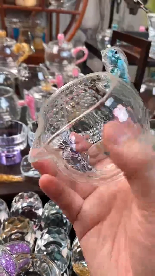 【闪购商品】玺宴新款水晶胖公杯绿松石