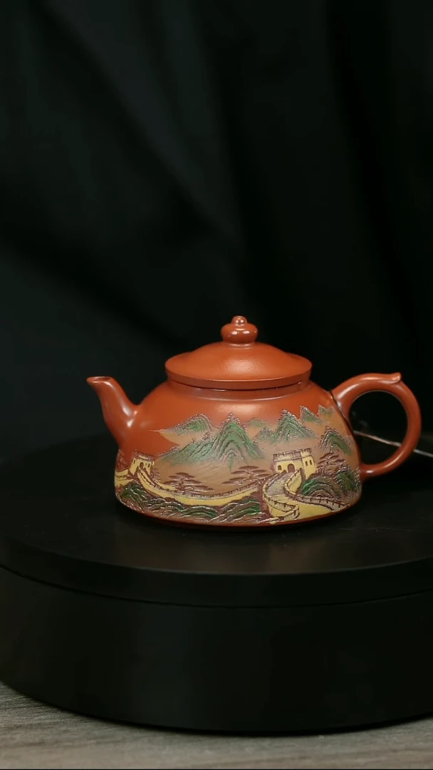 茶壶紫砂M**吴H2239赵翠红长城笠帽