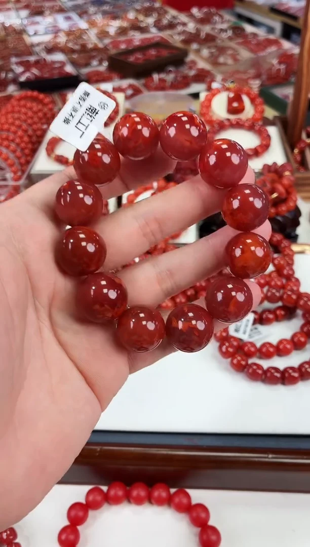 南红玛瑙瓦西手串18+未镶嵌一个/条