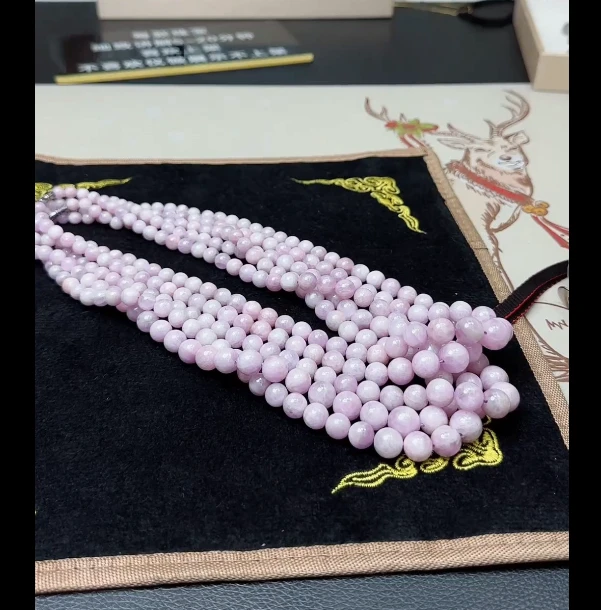 【老三珠宝】锂辉石颈饰DIY珠串【多样性发其一】