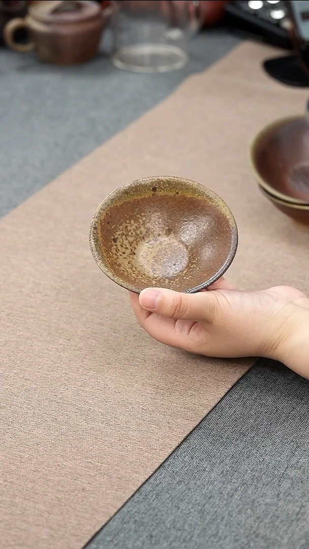 紫砂茶宠柴烧大碗杯