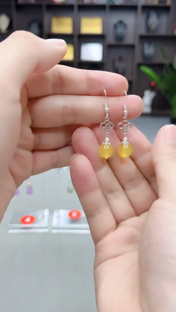 未镶嵌耳饰玛瑙/玉髓702000