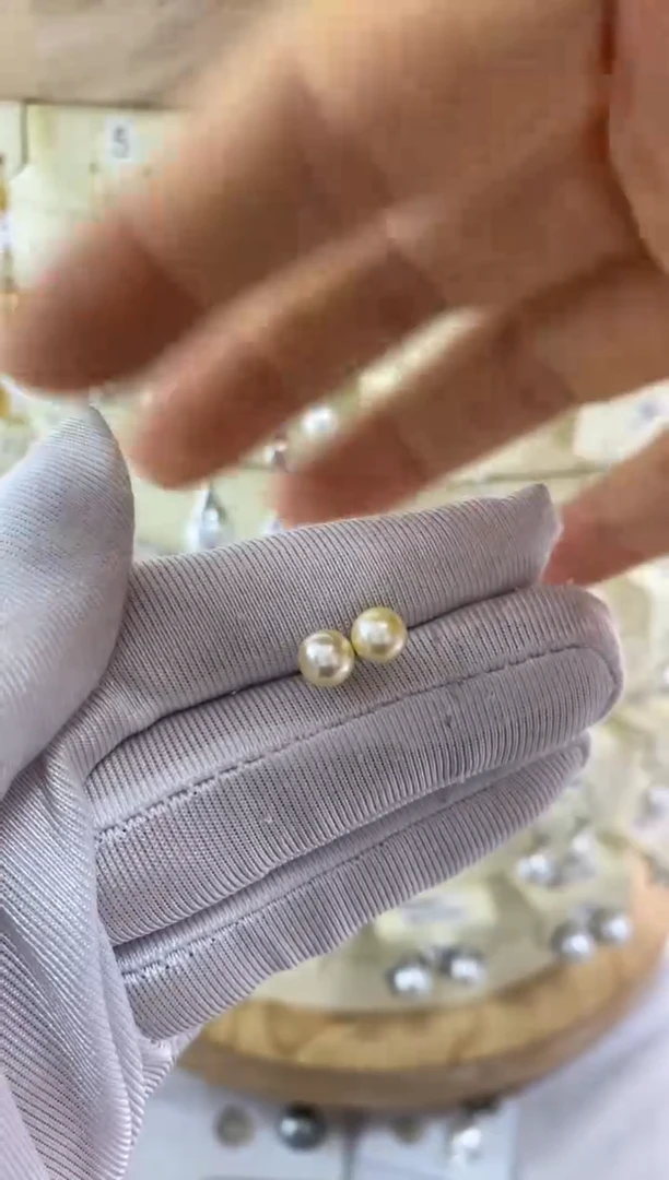 银S925镶嵌耳饰海水珍珠1