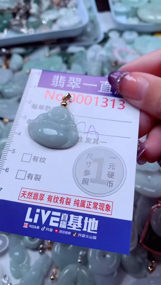 翡翠未镶嵌吊坠(不含链)1313