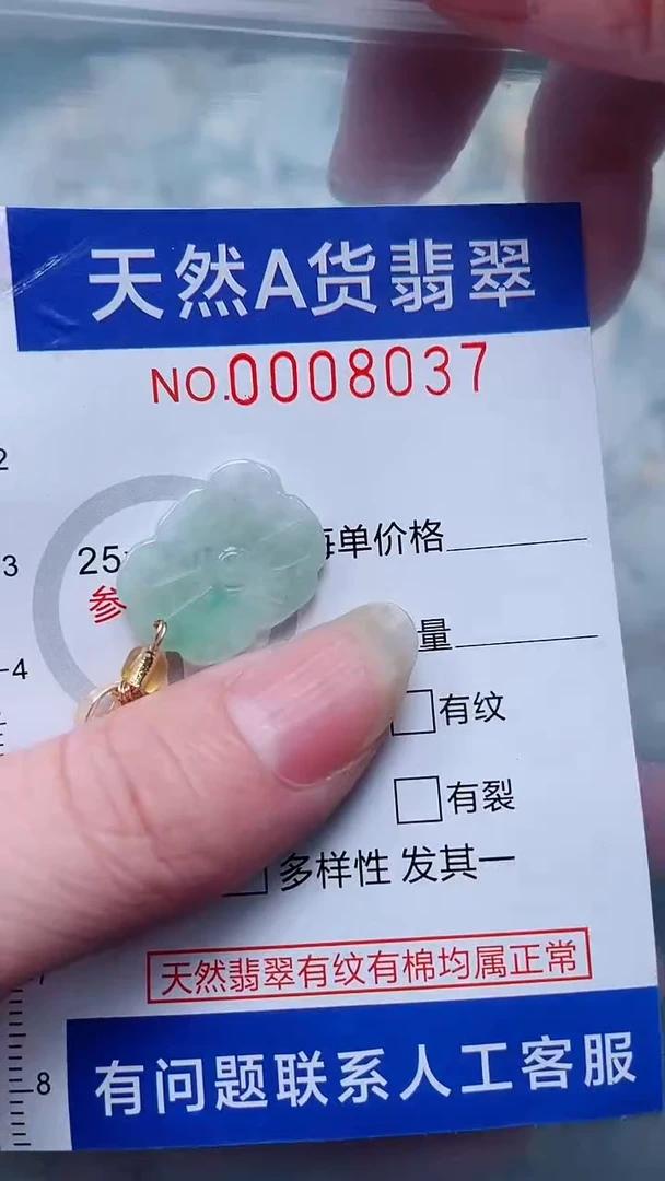 翡翠未镶嵌吊坠(不含链)1