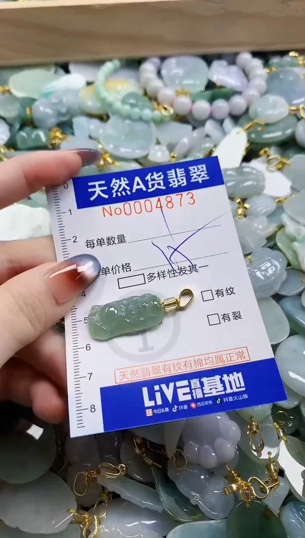 颈饰未镶嵌翡翠天然A货翡翠