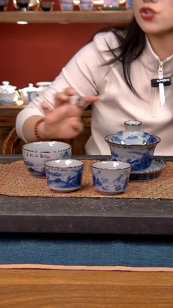 简装家用款4件套 老陶泥开片纹陶瓷茶具