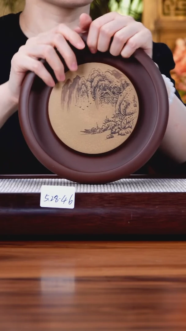 茶壶紫砂5.28-46   紫泥 壶承
