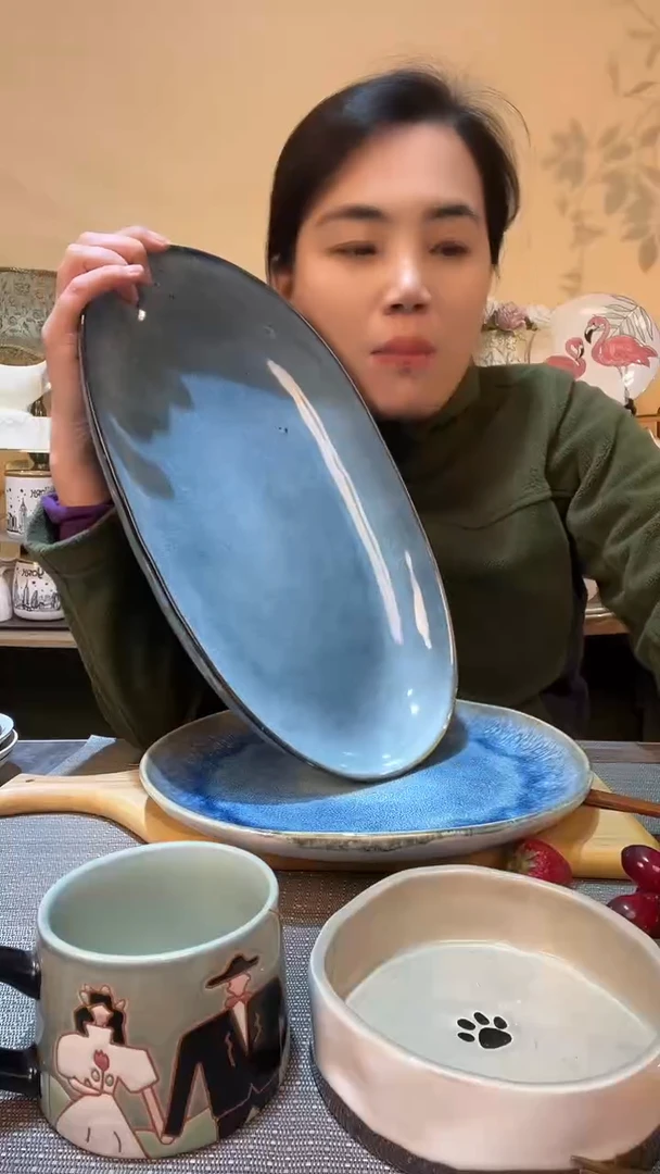 【闪购商品】瓷片微瑕款 深鱼盘 介意勿拍