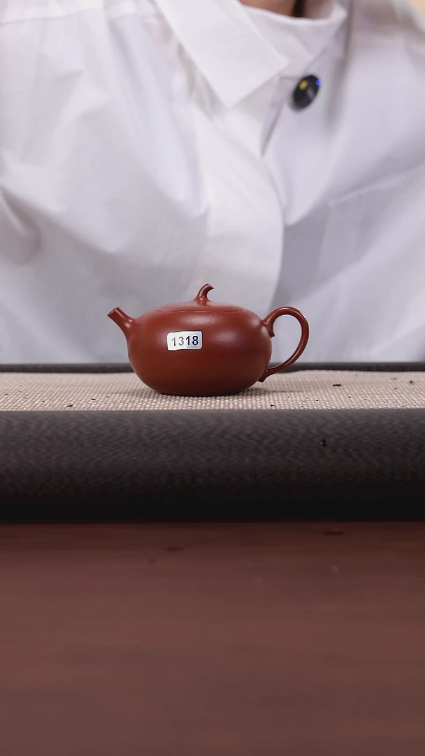 【闪购商品】紫砂茶壶1318 DX 大红袍 瓜语 170cc
