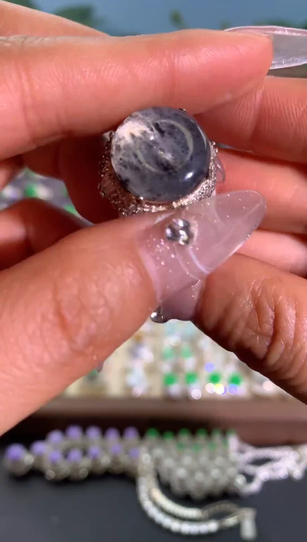 未镶嵌戒指翡翠铜托戒面