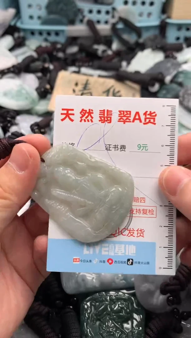 翡翠未镶嵌吊坠(不含链)1