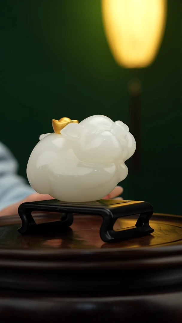 玉【诸事有财】天然玉石摆件