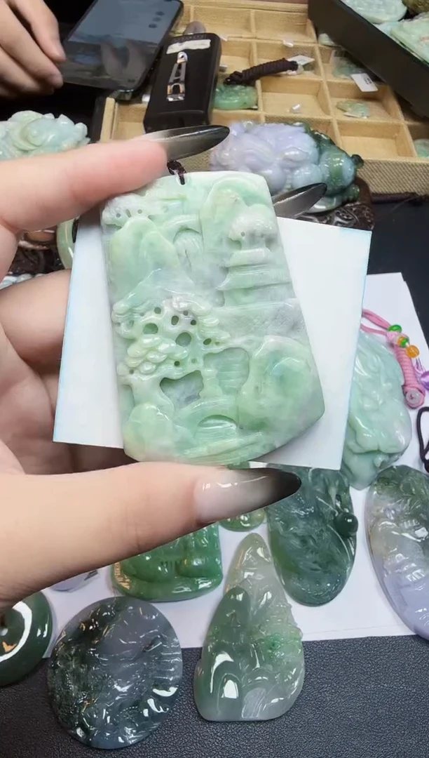 未镶嵌挂件翡翠天然缅甸A货翡翠