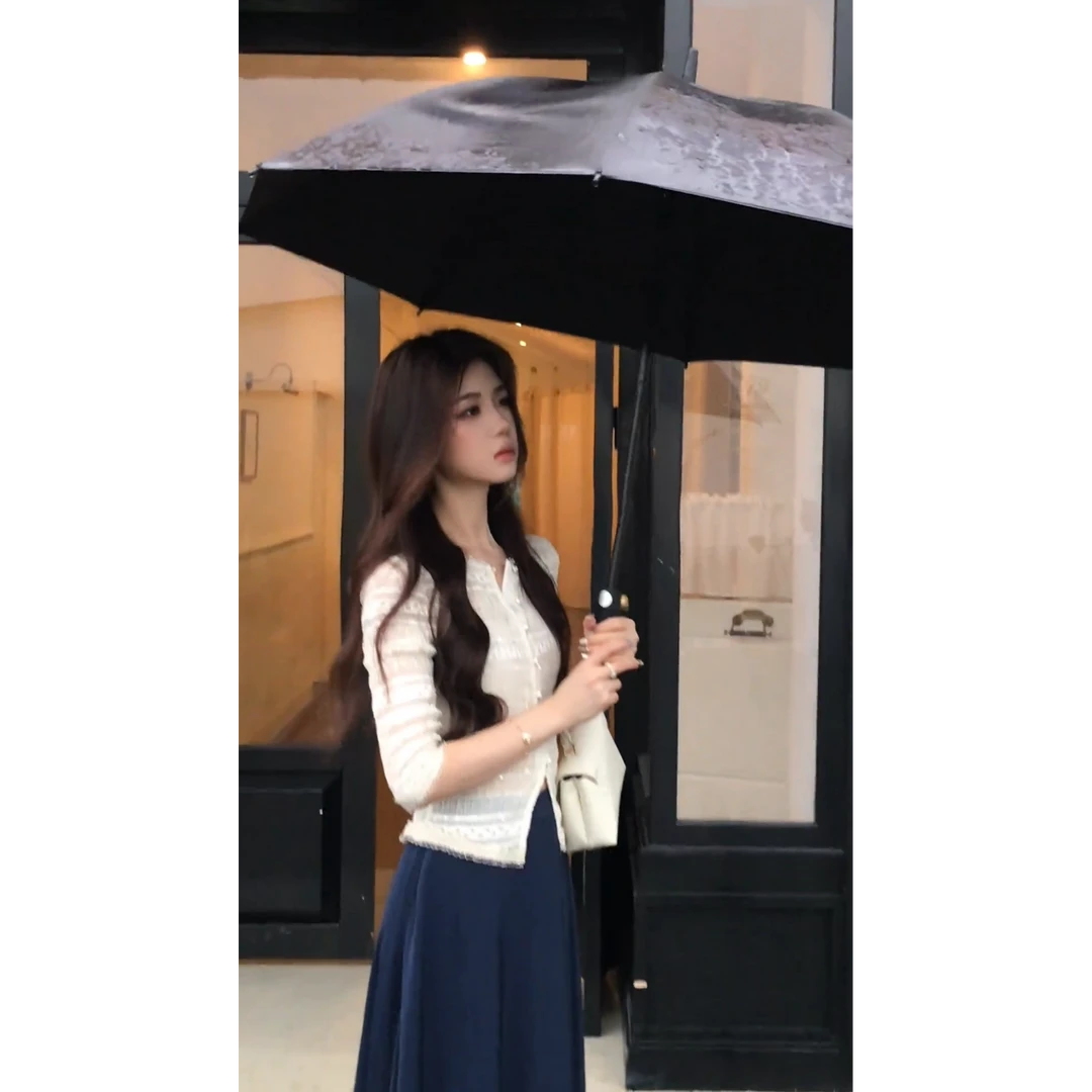 MARIE.COCO夏装搭配韩系高级感别致穿搭减龄上衣半身裙两件套女装