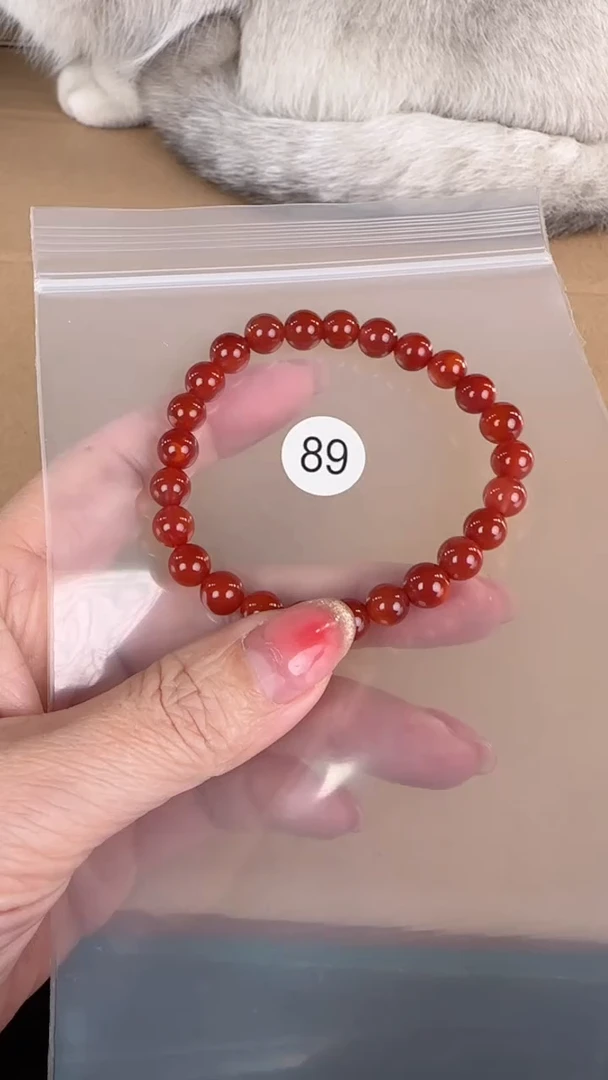 【闪购商品】南红玛瑙手串未镶嵌原矿无优化无裂牛血红