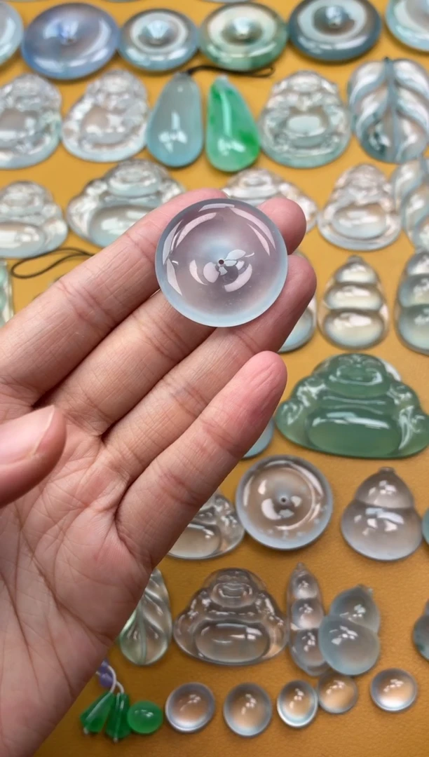 吊坠(不含链)未镶嵌翡翠35 平安扣 28 5.6