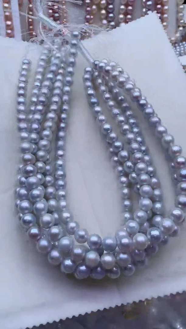 未镶嵌淡水珍珠裸珠无扣头多样性发其一，非无暇