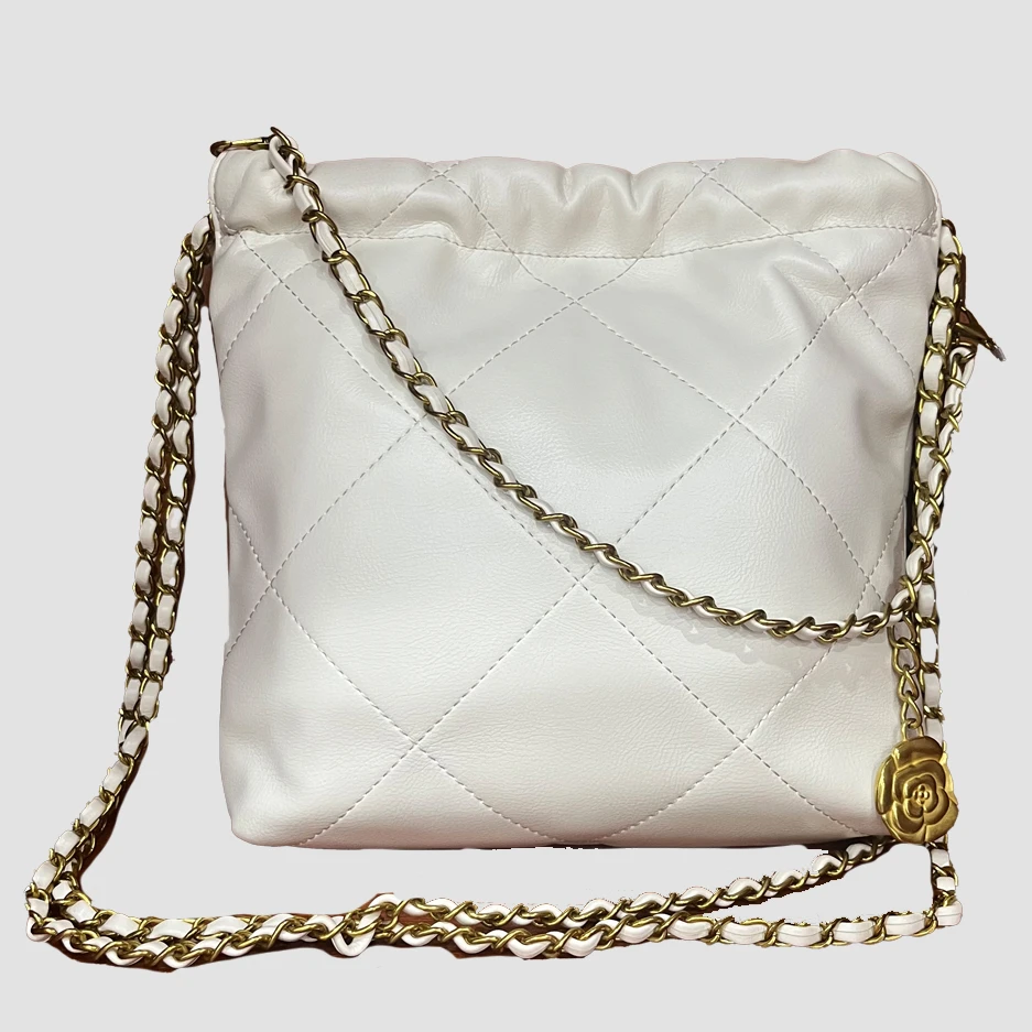 【C506】22bag小号（尺寸27*22*4CM）新款白色女包