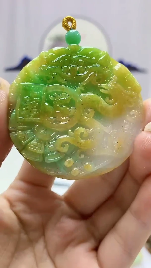 定制翡翠未镶嵌4812ms-毛货187龙牌