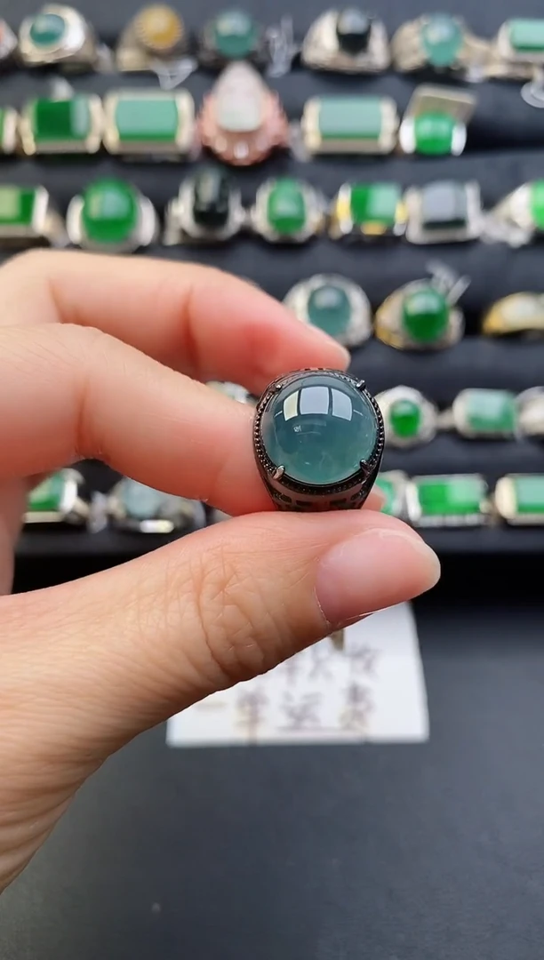 【闪购商品】翡翠戒指银S925镶嵌111111111